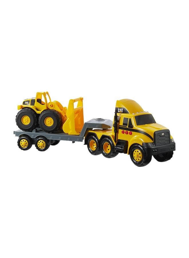 Funrise CAT Construction Heavy Mover Toy With Wheel Loader Set 82288 Multicolour 25x8x6.25inch